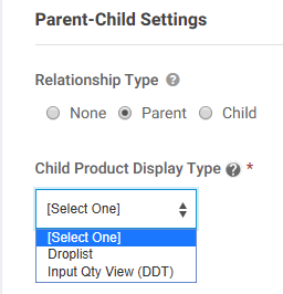 Product Catalog Set Up Parent-Child Products Parent Child Catalog
