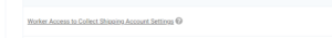 Shipping Shipper Accounts Workspace Setting Shipper Account Set Up