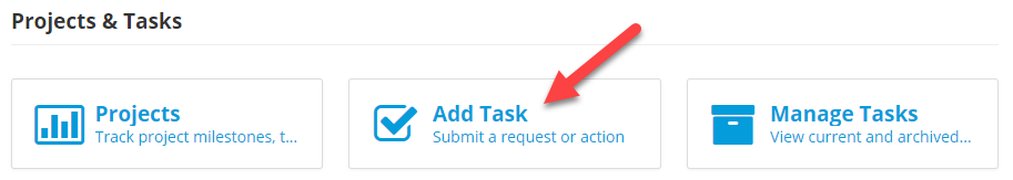 Help & Support How to Submit a Support Task Ext Add Task