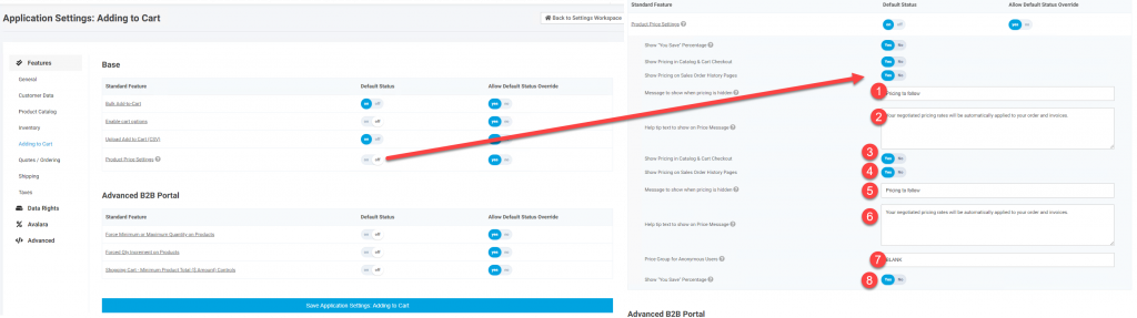 Application Settings Features & Settings Basics Feature Expand