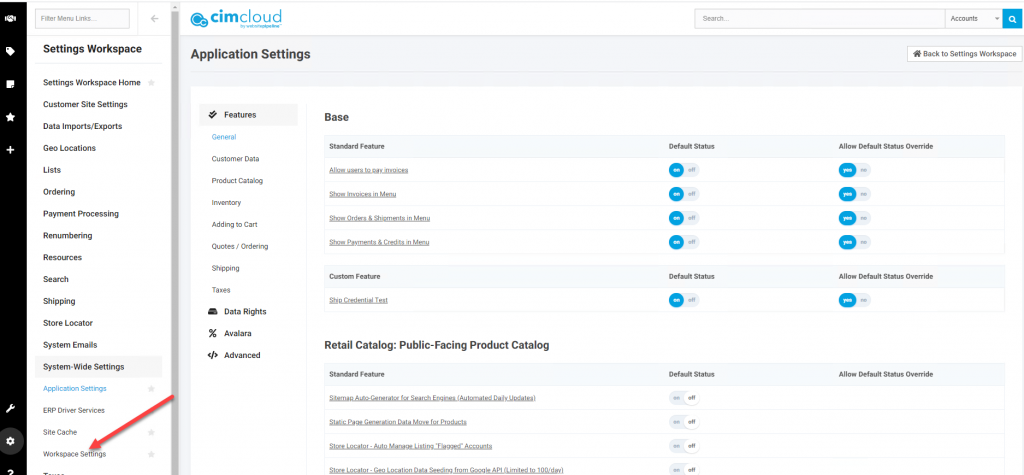 Product Releases Release 2020.R2.1 Workspace Settings