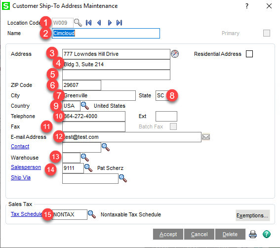 ERP Sync Overview ERP Shipping Address Sync To/From Sage100 Sage Shipping Address