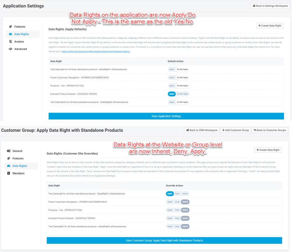 Product Releases Release 2021.R1 Data Rights Updates