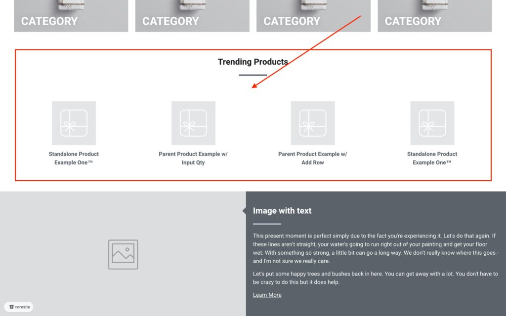 Features Customer Site Design Settings Featured Products