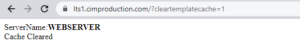 Technical & Misc. Website Caching Cleartemplaecache