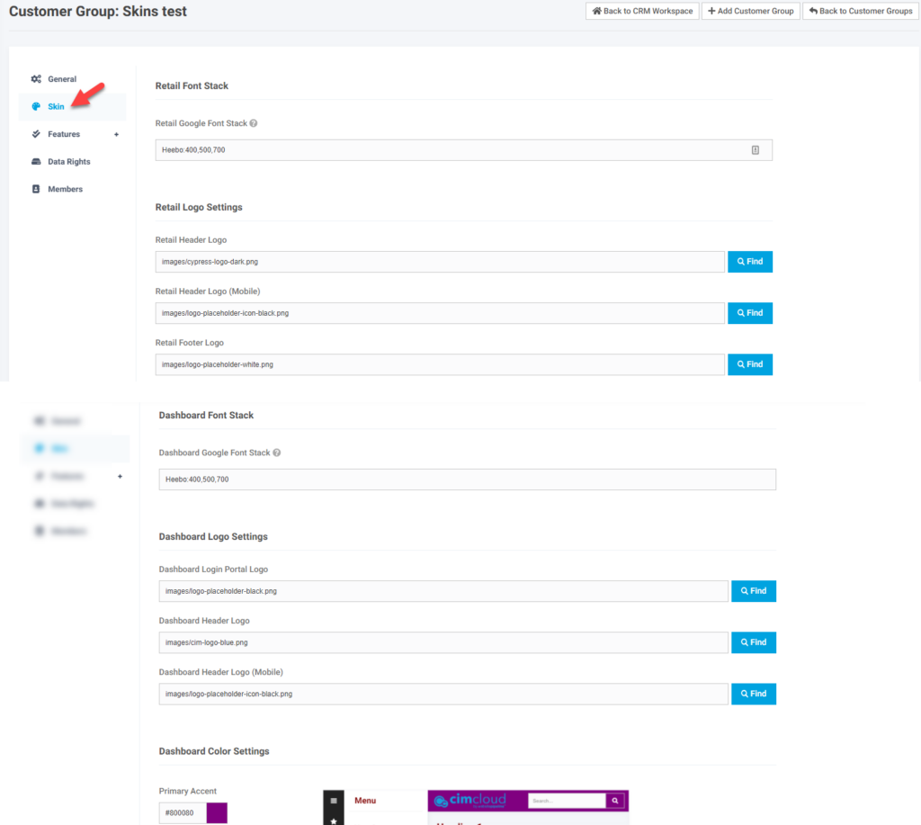 Product Releases Release 2021.R1.6 Skins Cusotmer Group