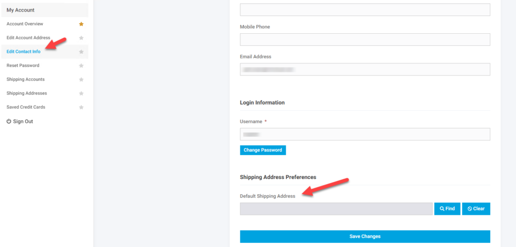 Ordering How Shipping Addresses Default to an Order Contact Default Shipping Address