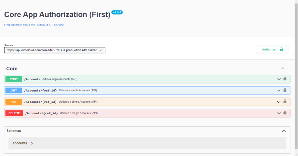 Using the API Authorization Documentation Api Framework Documentation