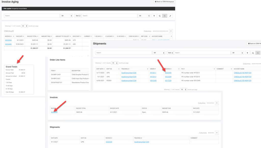 Optional Software Bundles Starter Customer Portal w/ CRM & Content Workspaces (ARP) Invoice Features