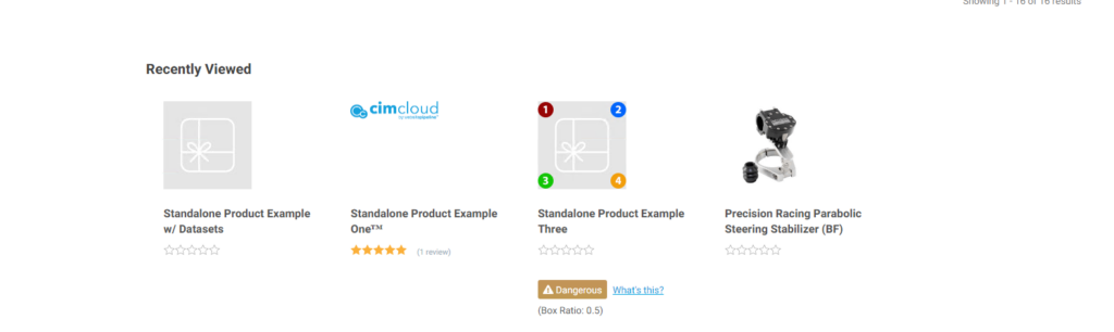 Optional Software Bundles Product Catalog & Cart/Ordering in Customer Portal + Product Workspace Recently Viewed