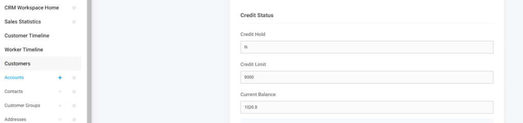 Advanced Order Entry Tools Stop Order if On Hold or Over Credit Limit Account Credit Fields