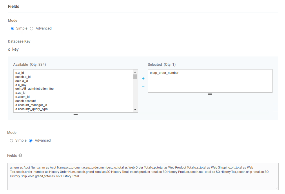 Data Imports/Exports Report Builder Report Builder Fields