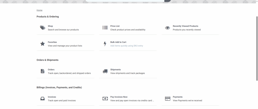 Content Creating Content Page Sections Page Section Example Dashboard