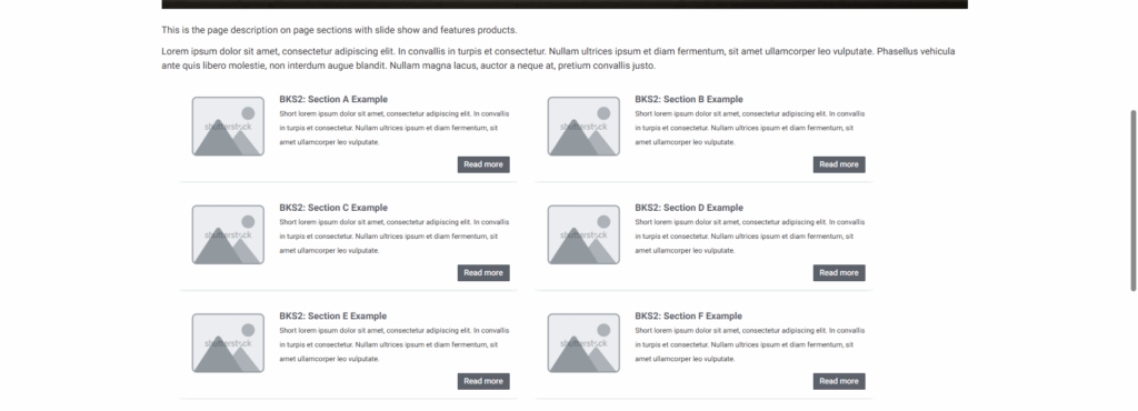 Content Creating Content Page Sections Page Section Example Spotlight